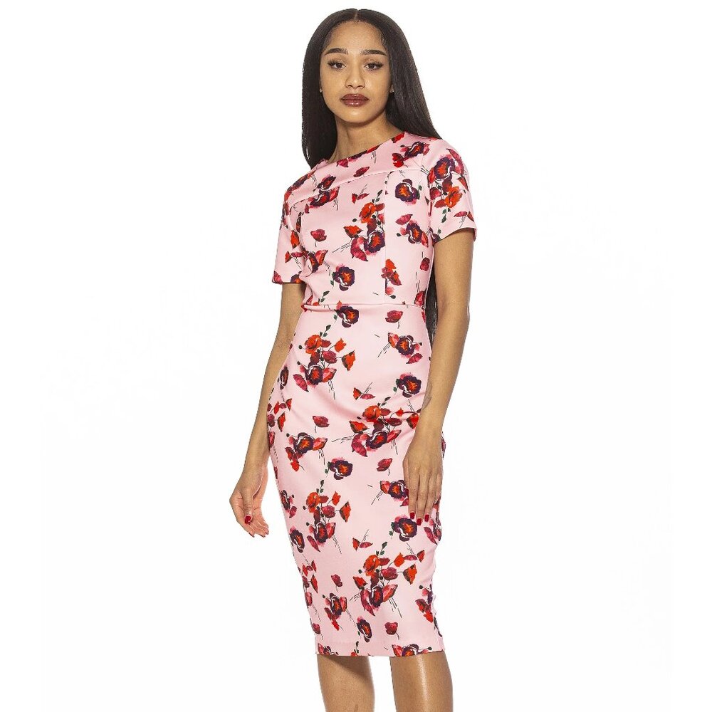 Alexia Admor Blush Floral Sheath Dress